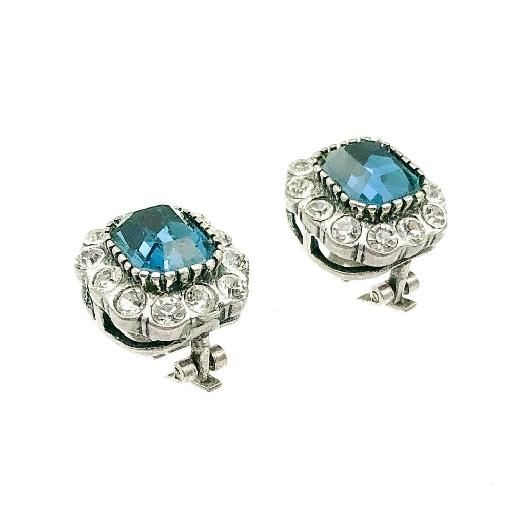 Vintage Italian Sapphire Earrings