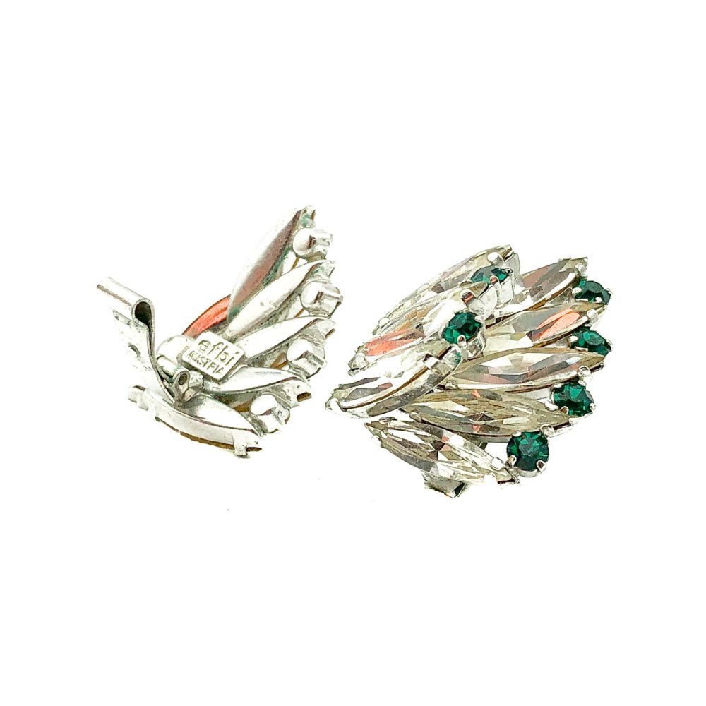 Vintage Efbi Austria Emerald Brooch