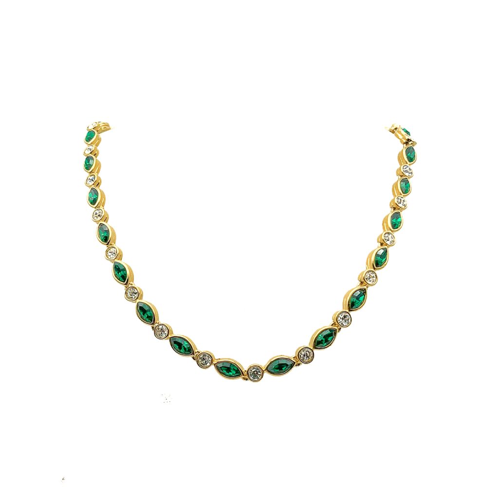 Vintage Dorlan Emerald Necklace