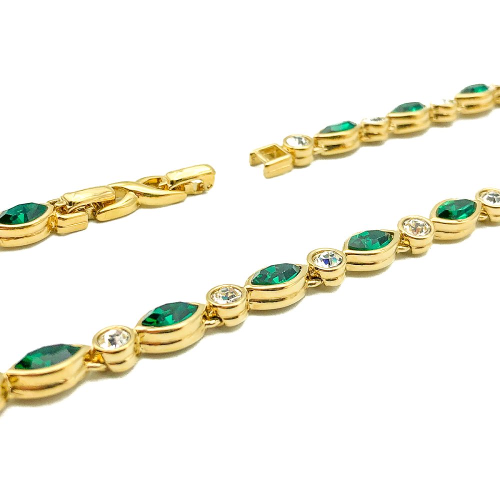 Vintage Dorlan Emerald Necklace
