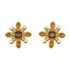 Jennifer Gibson Jewellery Vintage Swarovski Citrine Earrings 16 1128 (3) Vintage Swarovski Crucifrom Earrings