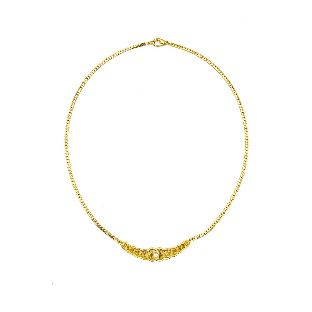 Vintage Aqua Crystal Necklace