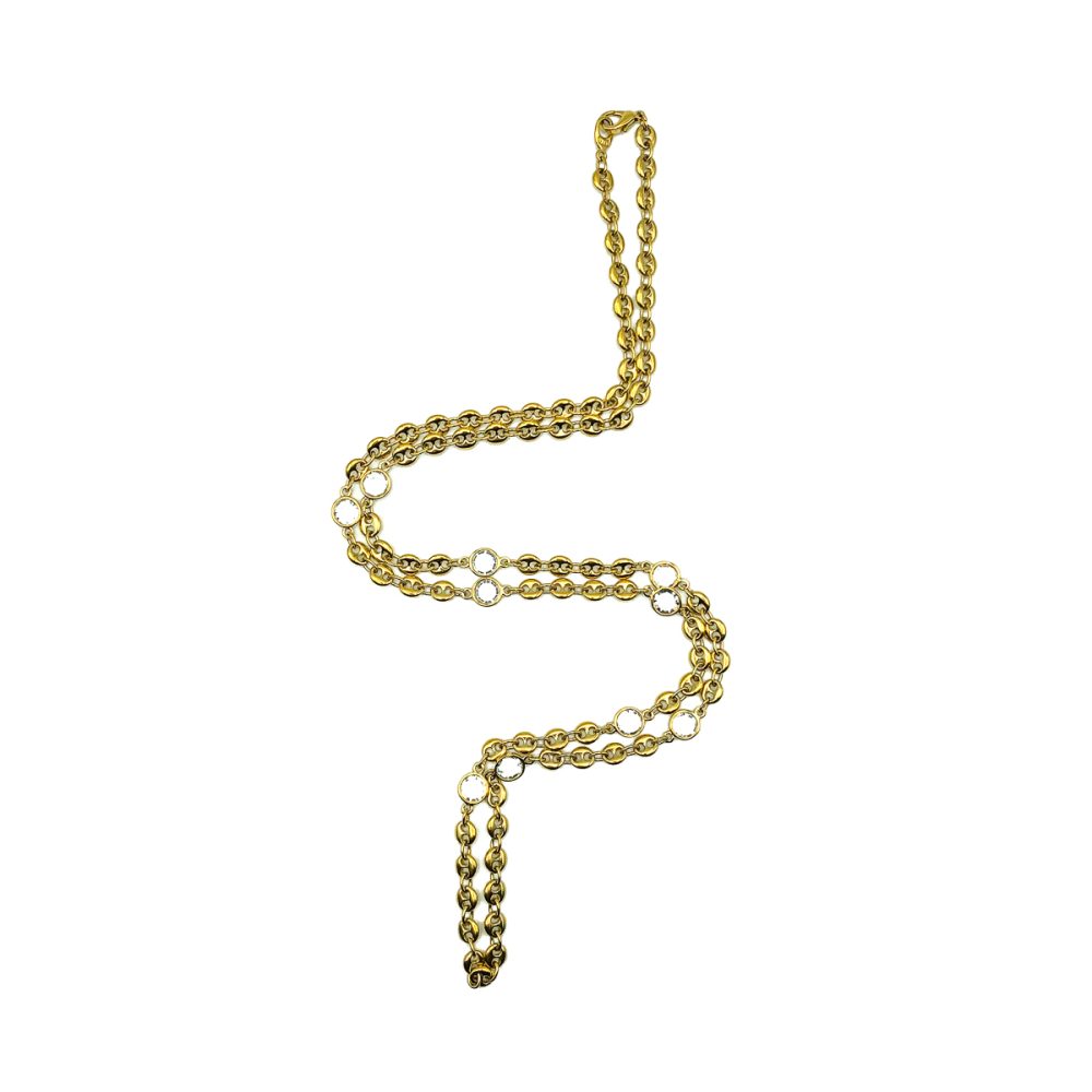 Vintage Crystal Mariner Chain