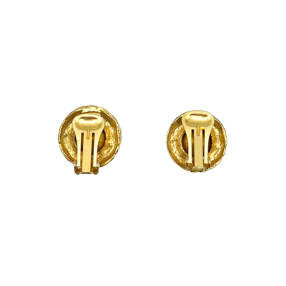 Vintage Crystal Rivoli Earrings