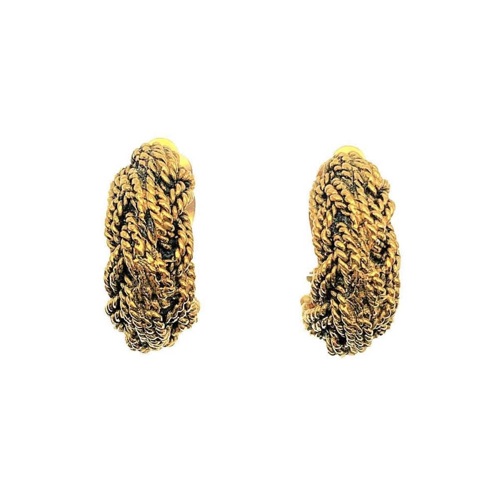 Vintage Chanel Hoop Earrings