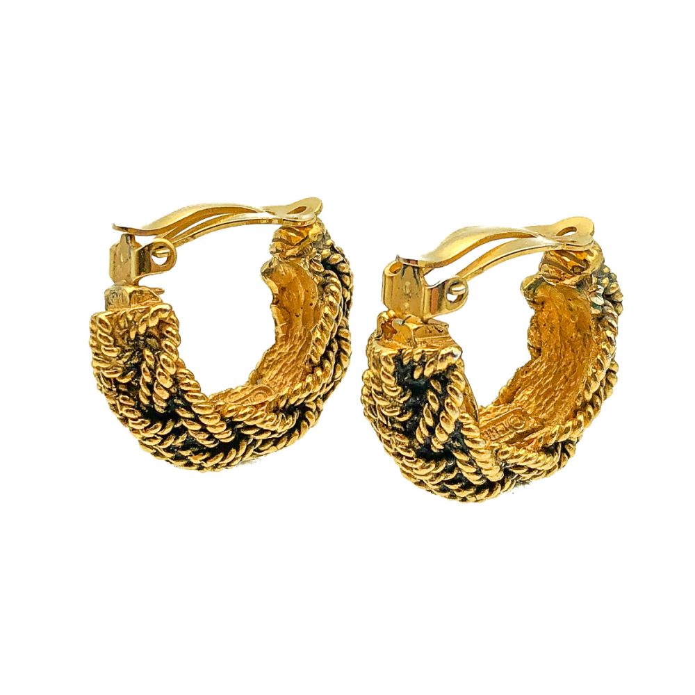 Vintage Chanel Hoop Earrings