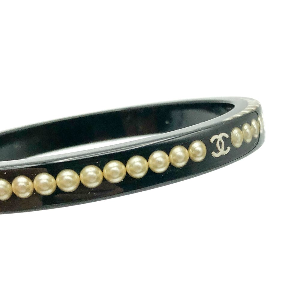 Chanel Logo Pearl Bangle