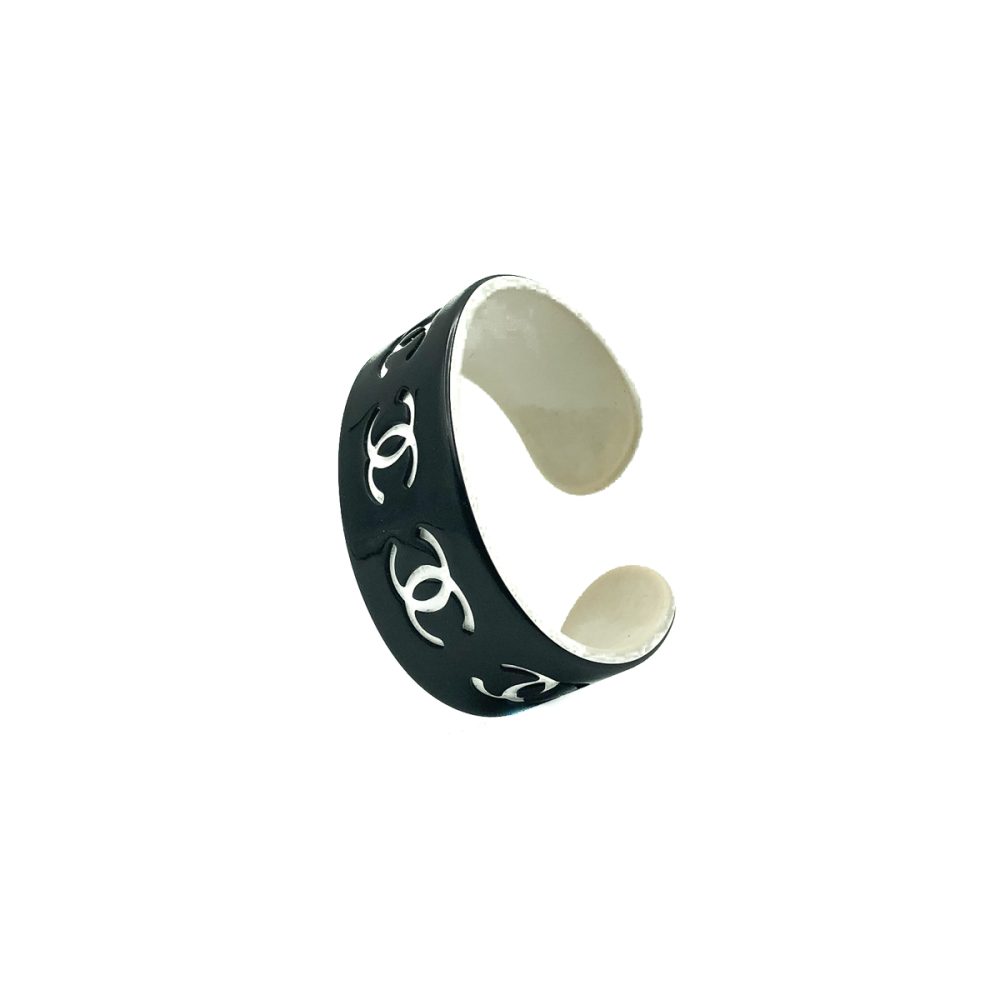 Chanel Monochrome Logo Cuff