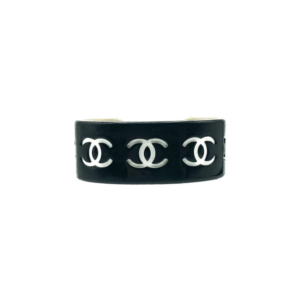 Chanel Monochrome Logo Cuff