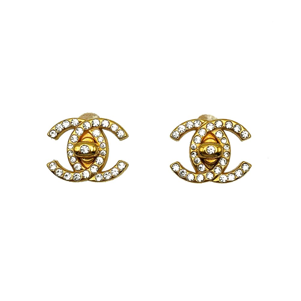 Vintage Chanel Turnlock Earrings