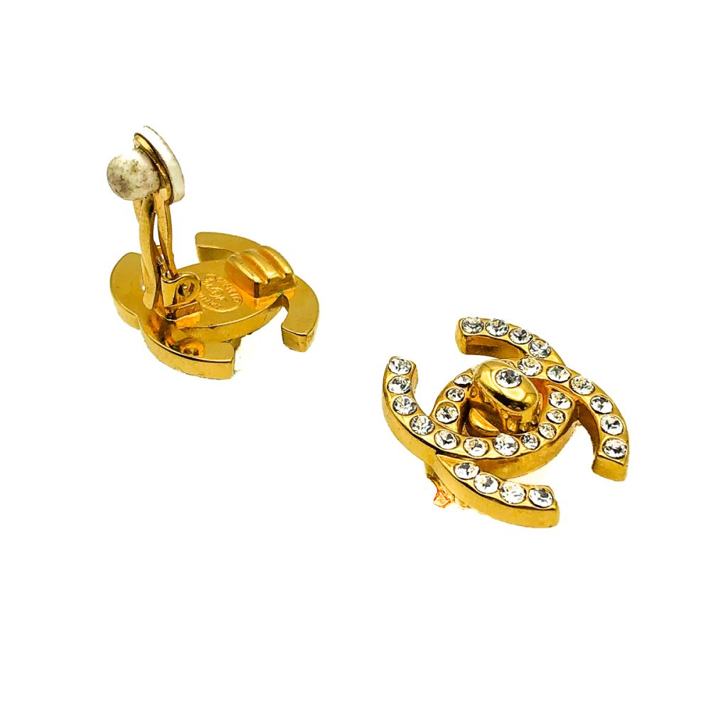 Vintage Chanel Turnlock Earrings