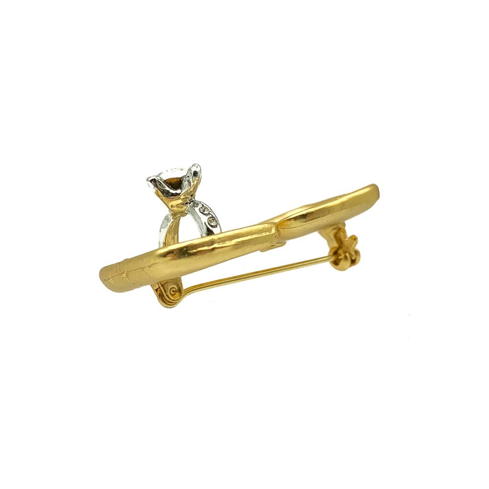 Vintage Engagement Ring Brooch