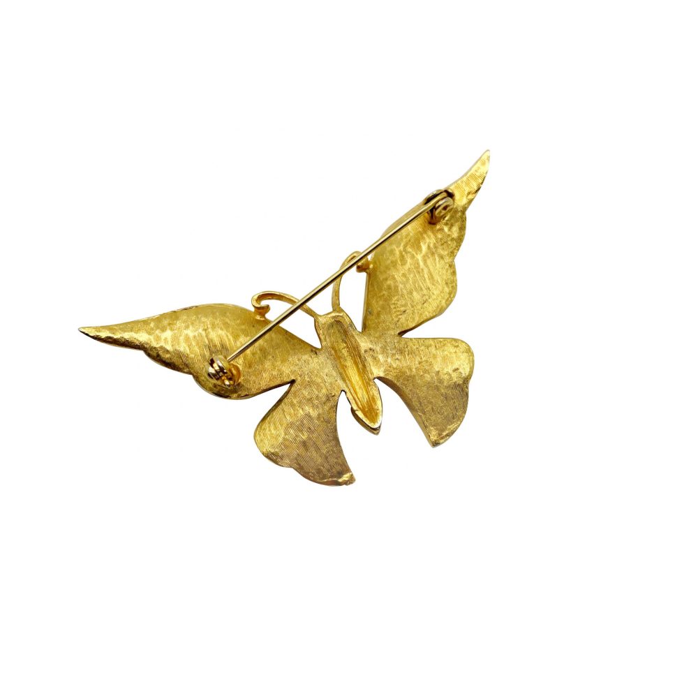 Vintage Enamel Butterfly Brooch