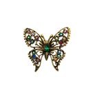 Jennifer Gibson JewelleryVintage Crystal Butterfly Brooch I 1190 (1) Vintage Crystal Butterfly Brooch