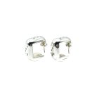 Jennifer Gibson Jewellery 24 1211 (2) Vintage Chanel Silver Logo Earrings