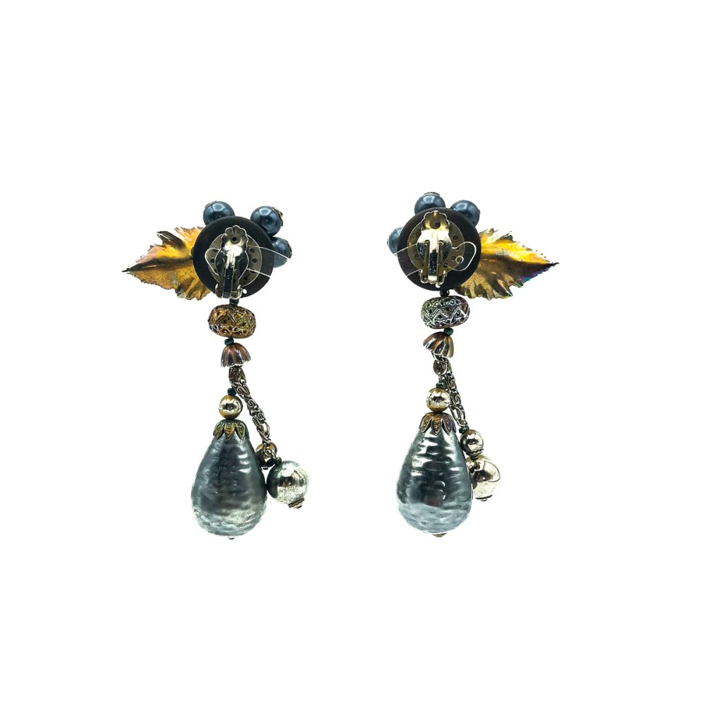 Vintage Statement Metallic Earrings