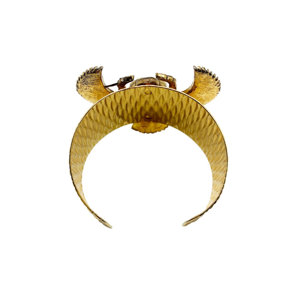 Vintage Egyptian Revival Scarab Cuff