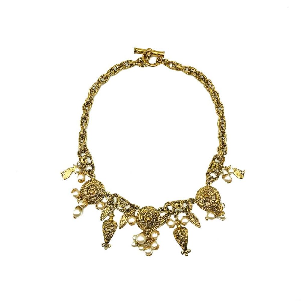 Vintage Egyptian Charm Necklace