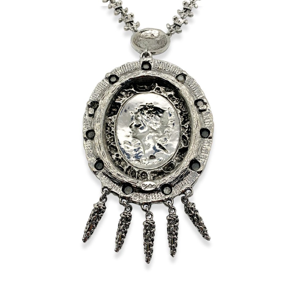 vintage goldette cameo necklace