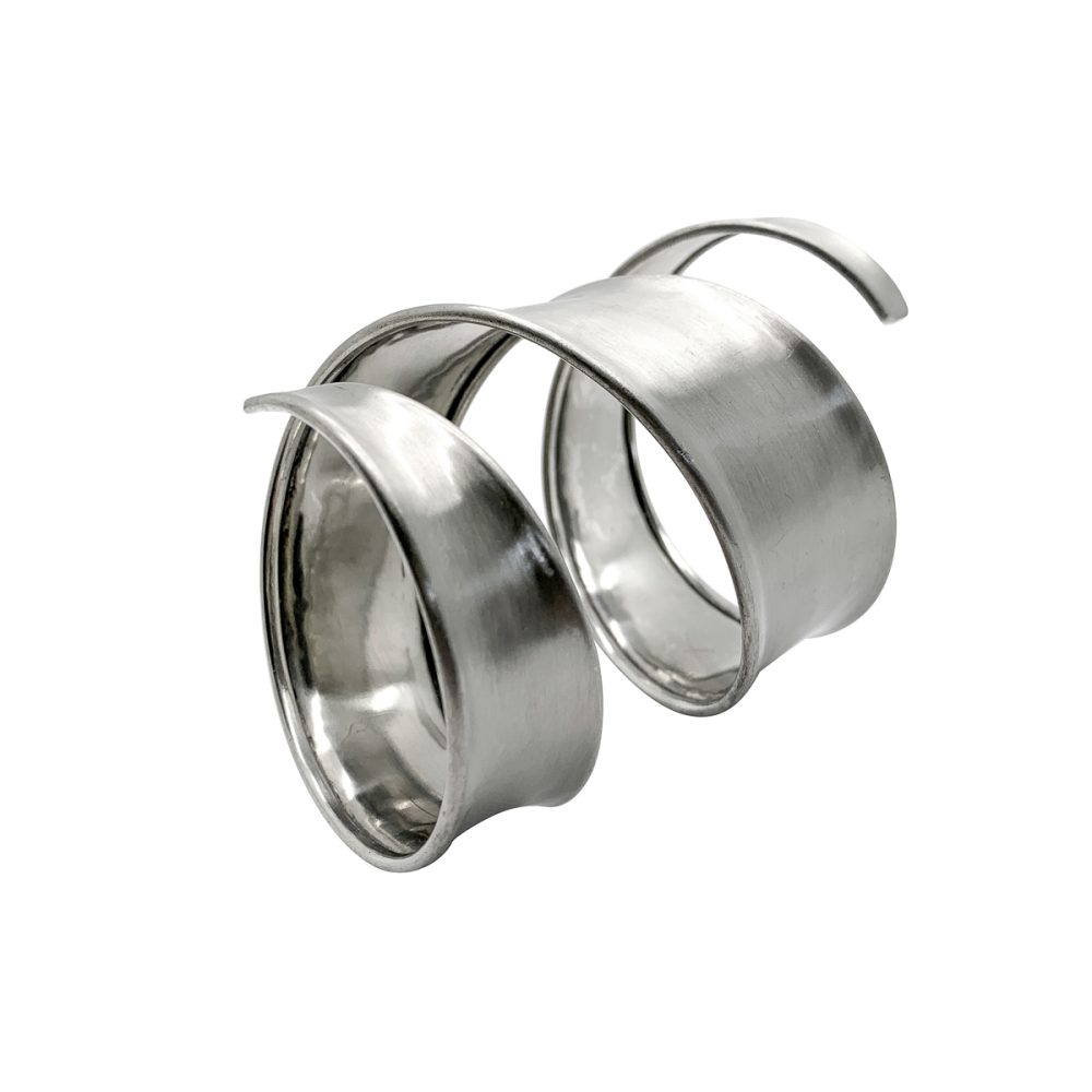 vintage modernist spiral bangle