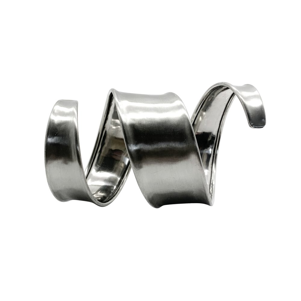vintage modernist spiral bangle