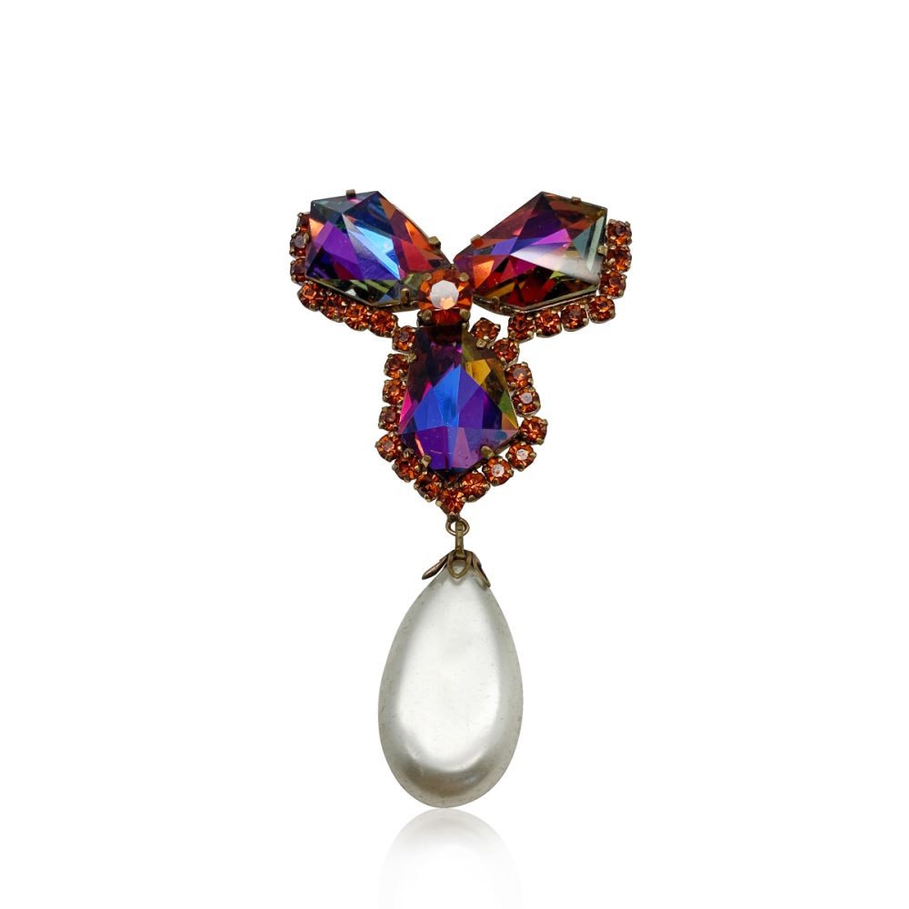 Vintage Kaleidoscope Prism Brooch