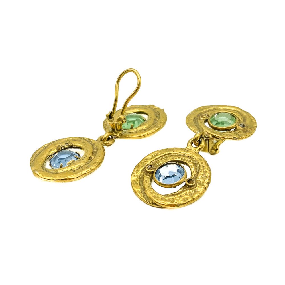 Vintage Pastel Droplet Necklace