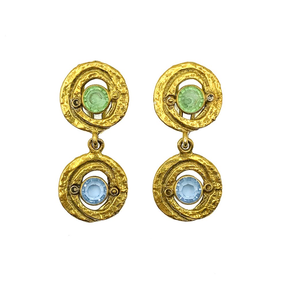 Vintage Pastel Droplet Necklace