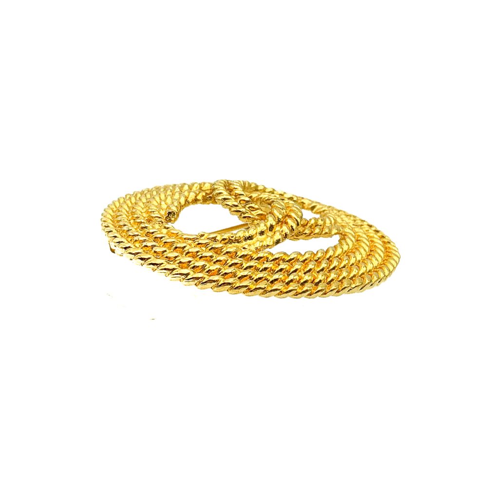 Vintage Chanel CC Rope Brooch