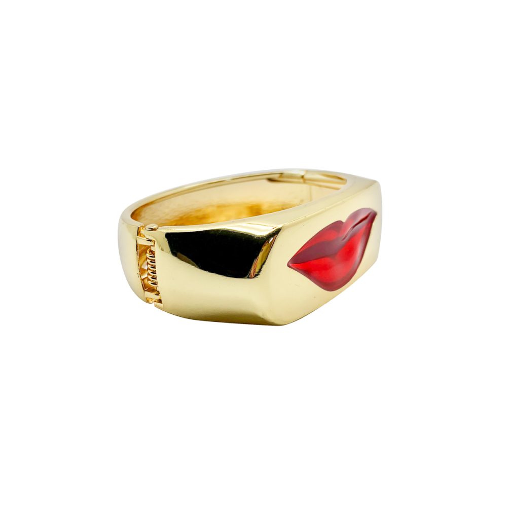 Pre-Loved Chunky Red Lips Bangle