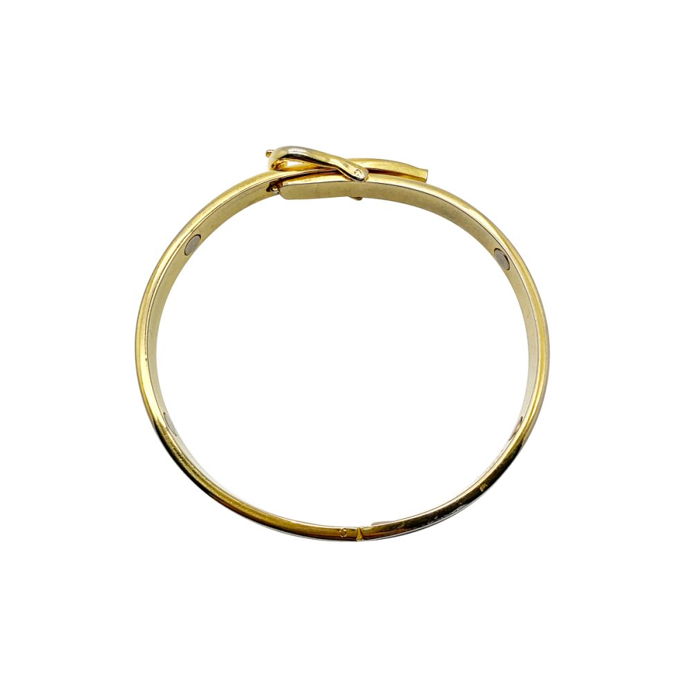 Two Tone Buckle Bangle 1960s