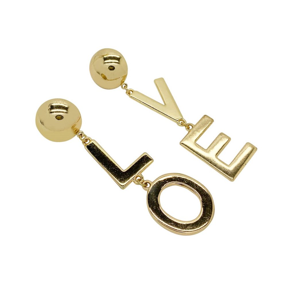 Love statement earrings