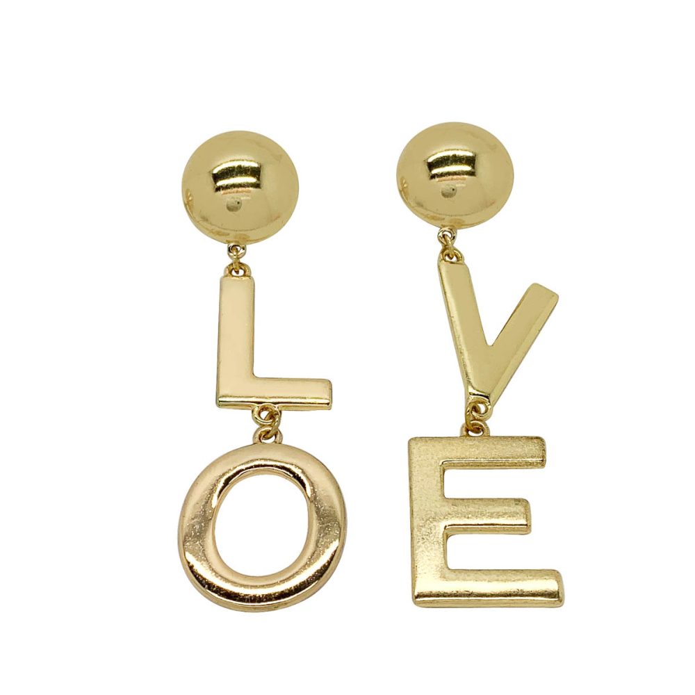 Love statement earrings
