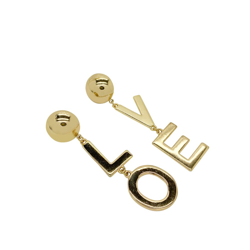 Love statement earrings