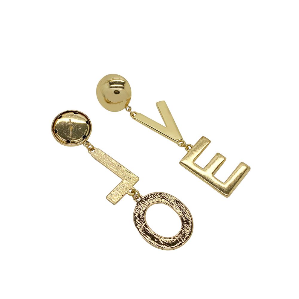 Love statement earrings