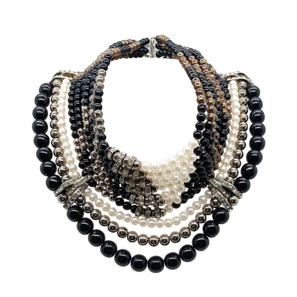 Vintage high collar necklace