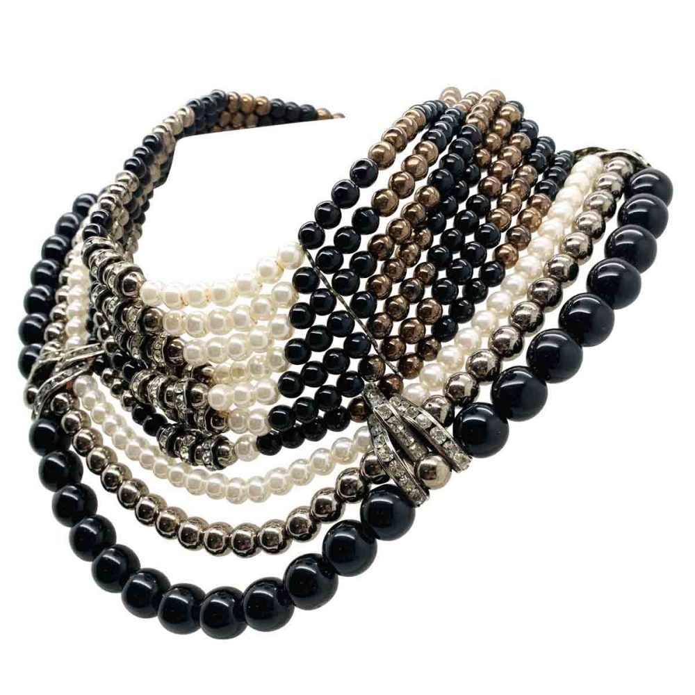 Vintage high collar necklace