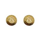 Jennifer Gibson Jewellery I 1291 (2) Vintage Givenchy Coin Logo Earring