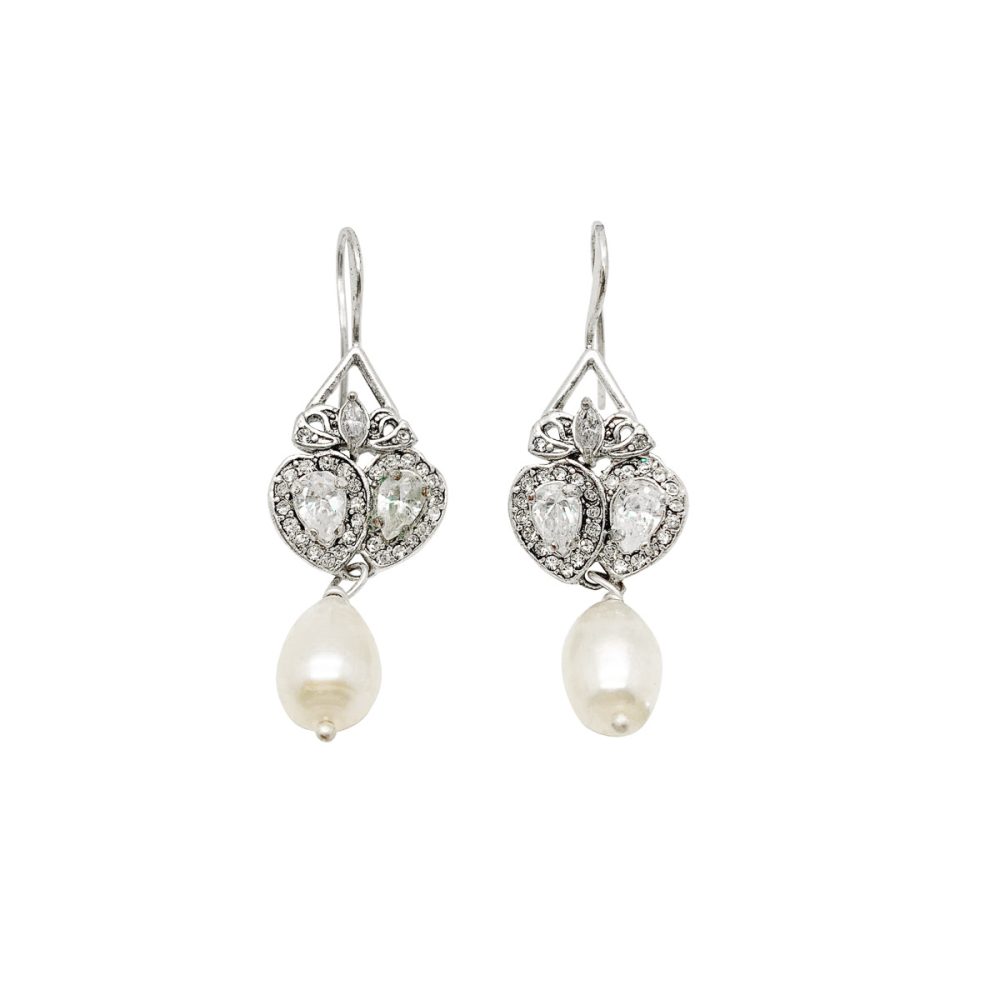 Vintage Double Heart Earrings