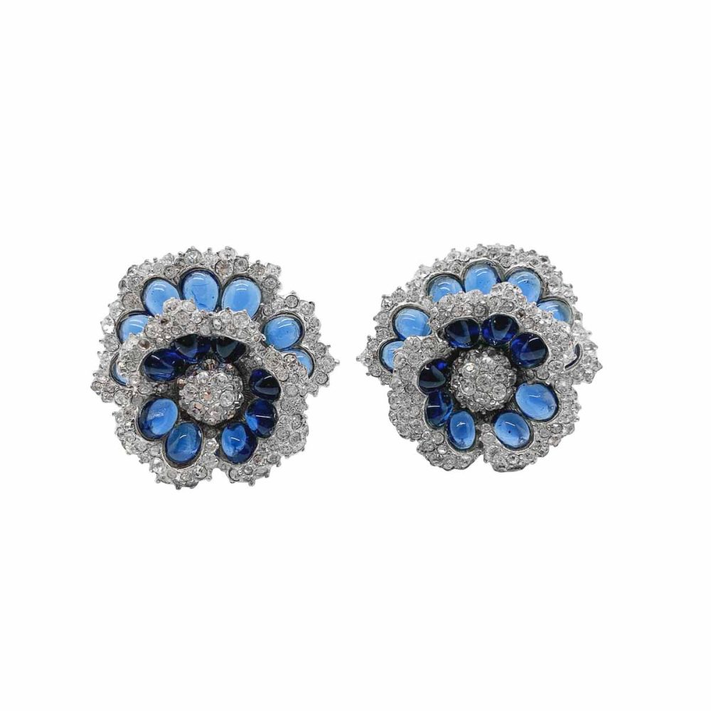 Vintage Boucher Flower Earrings