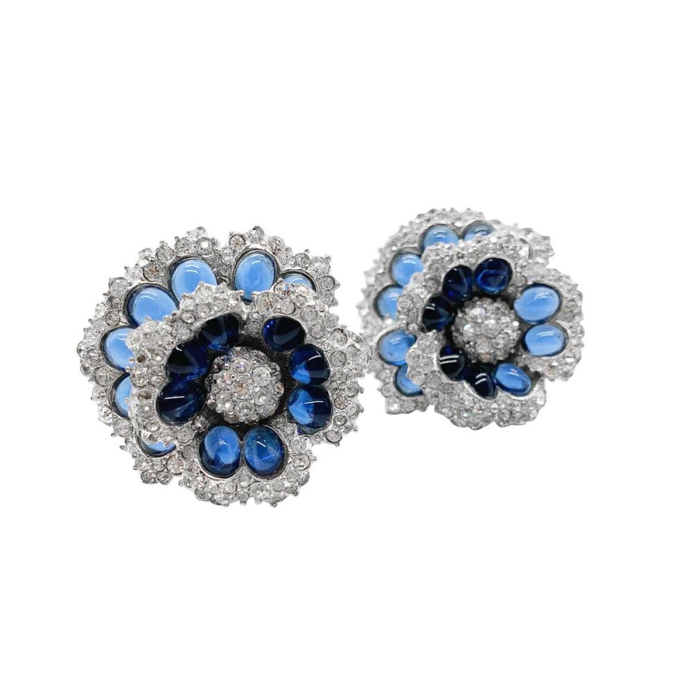 Vintage Boucher Flower Earrings
