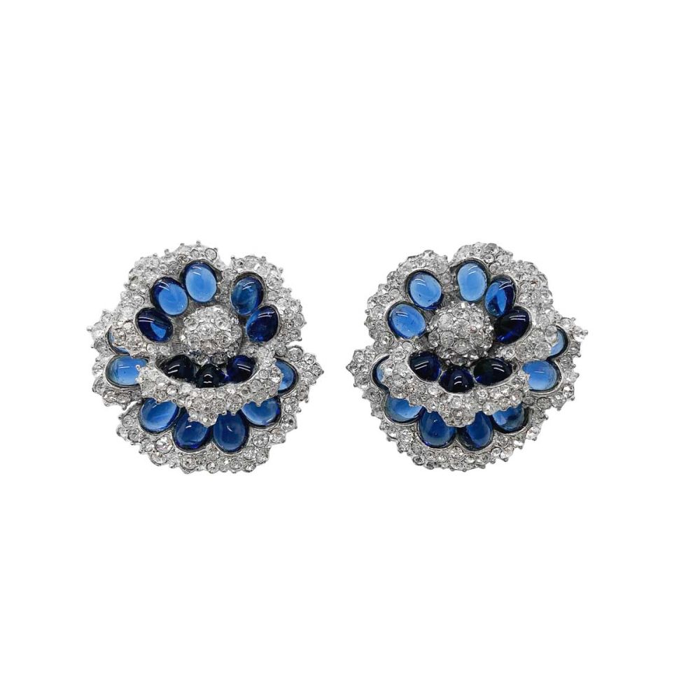 Vintage Boucher Flower Earrings