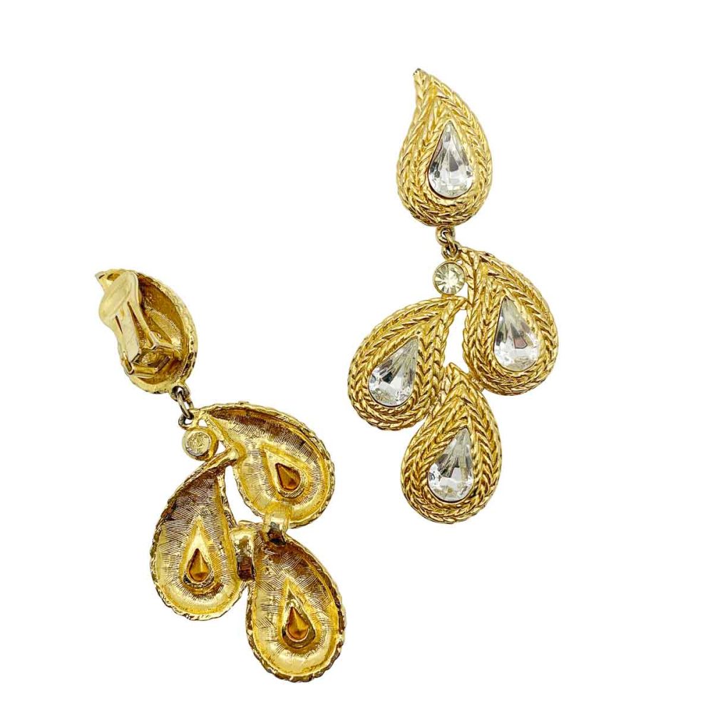 Vintage Statement Paisley Earrings
