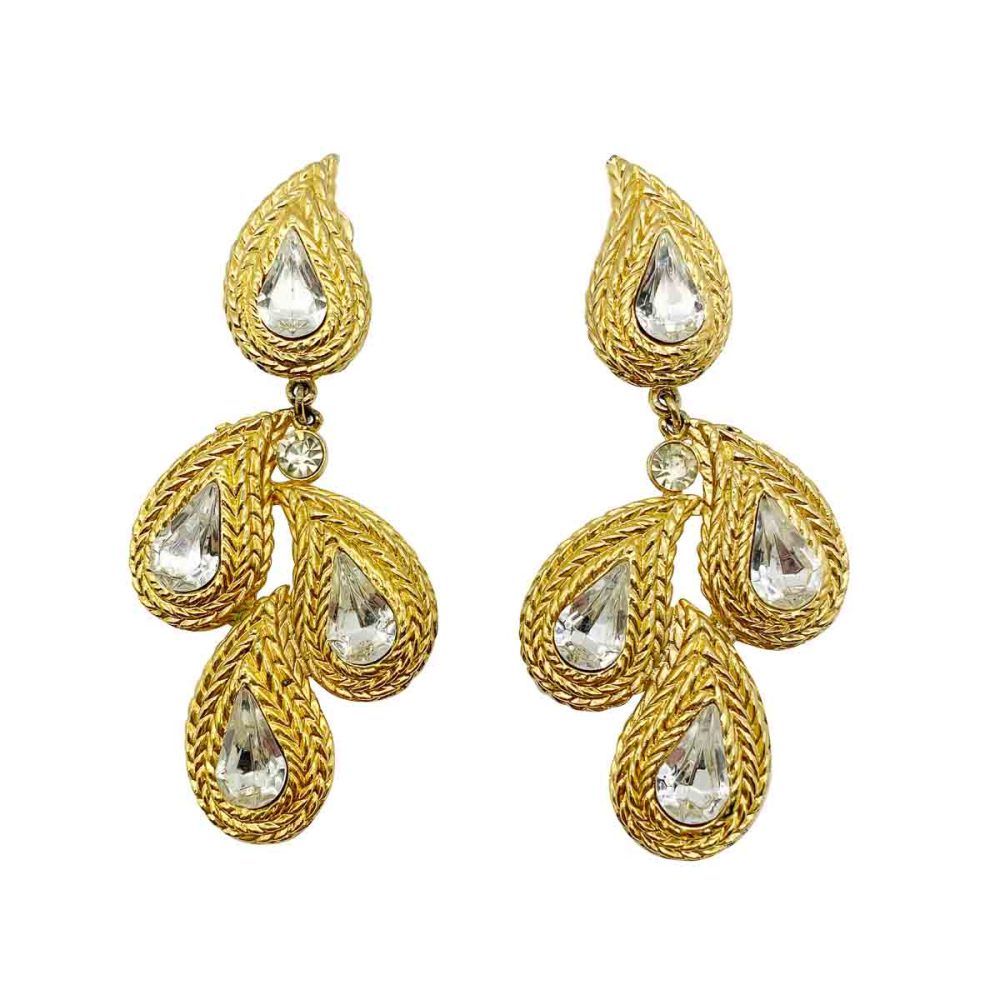 Vintage Statement Paisley Earrings