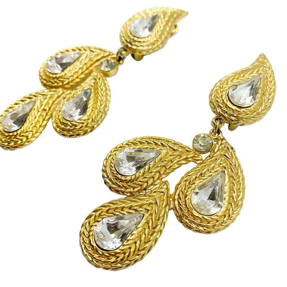 Vintage Statement Paisley Earrings