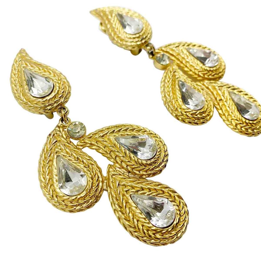 Vintage Statement Paisley Earrings