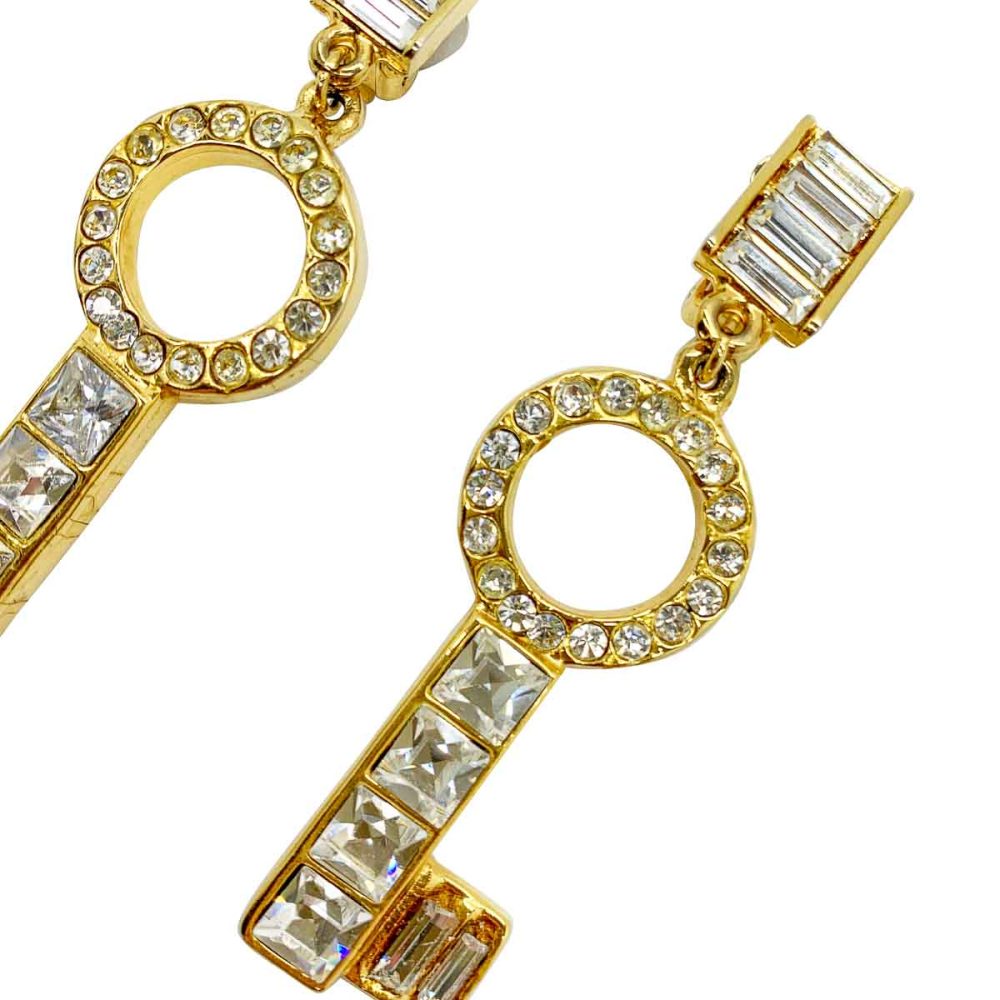 Vintage Ugo Correani Key Earrings