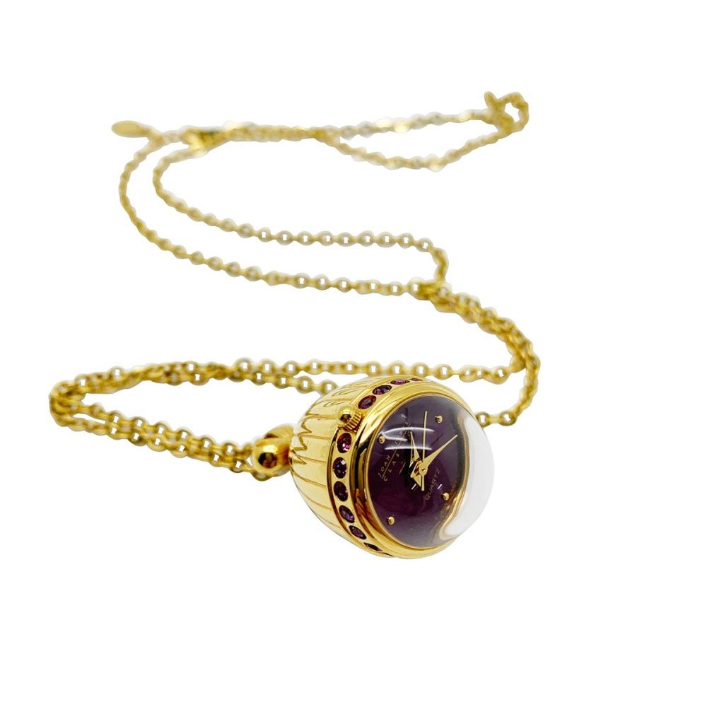 Vintage Joan Rivers Egg Watch Necklace