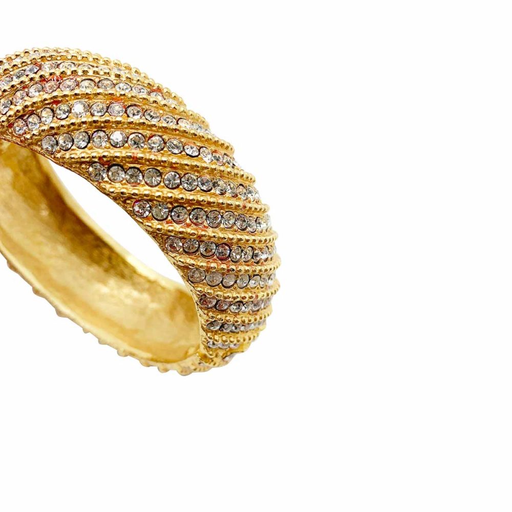 Vintage Maresco NYC Crystal Cuff