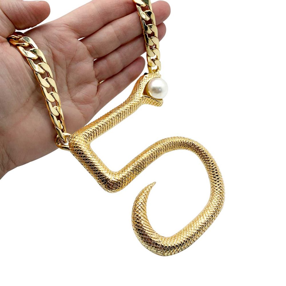 vintage snake necklace